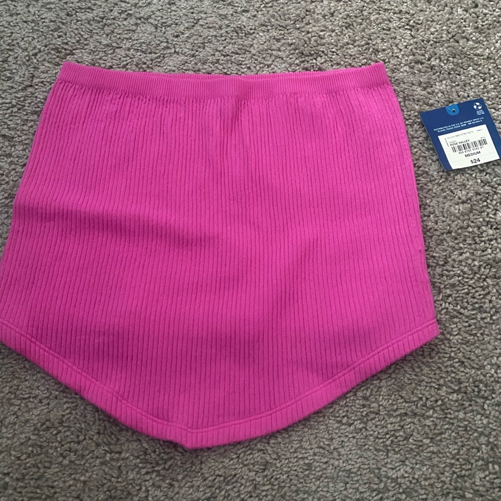 JCPenney Pink Ribbed Bandeau Top